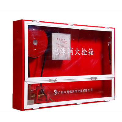 качество  Metal Enclosure Fire Fighting System Foam Hydrant Cabinet with Glass Door 8L/S Rated Flow завод